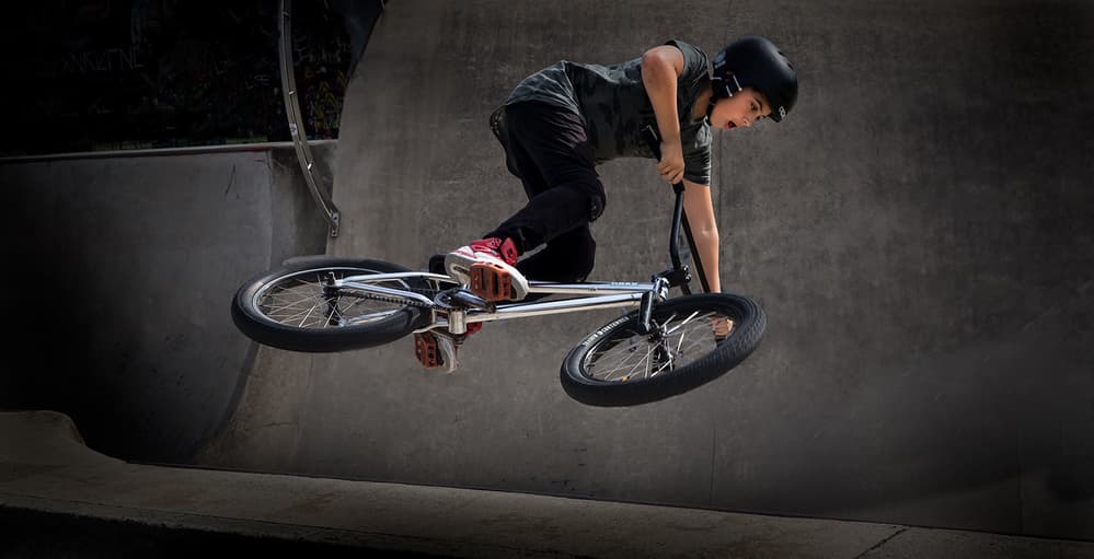 BMX Bike Jump by Eric Mattheyses — canvas wall art
