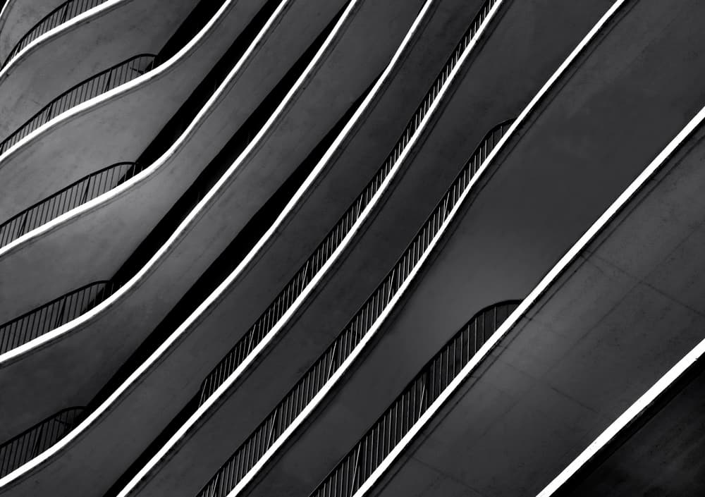 Modern Architectural Curves by Ivan Huang — canvas wall art