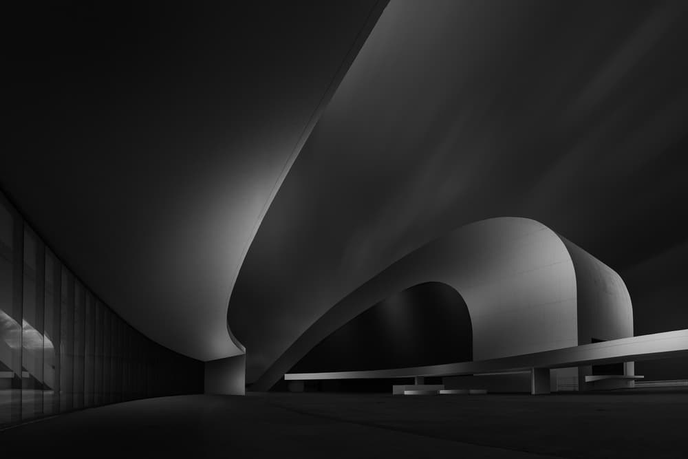 Modern Architectural Curves by Juan Pablo de Miguel — canvas wall art