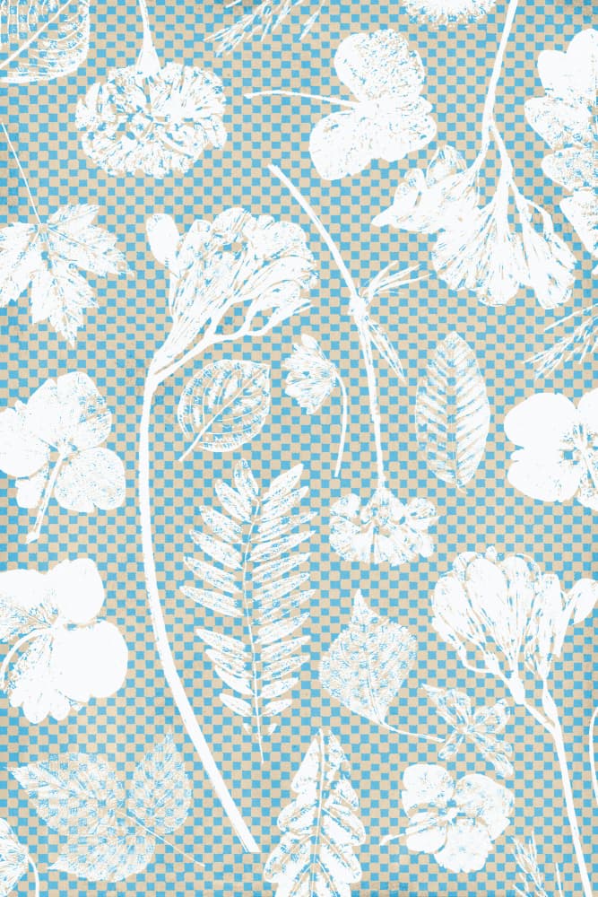 White Botanical Silhouettes by Treechild — canvas wall art