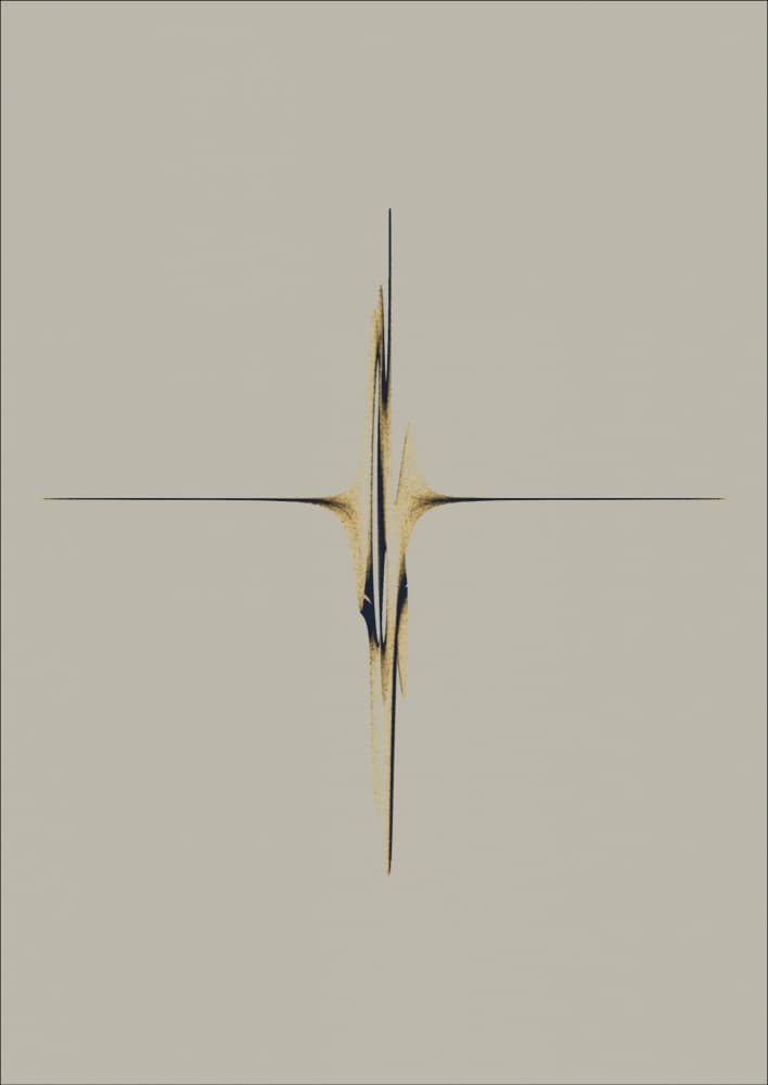 Abstract Golden Burst by AV11 — canvas wall art