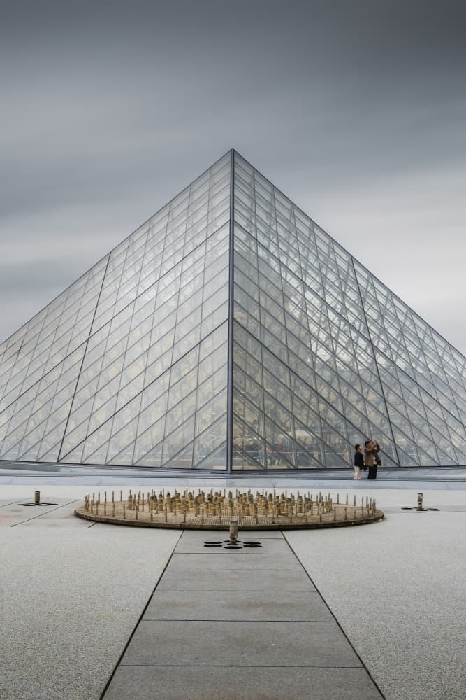 Modern Glass Pyramid by Marc van Oostrum — canvas wall art