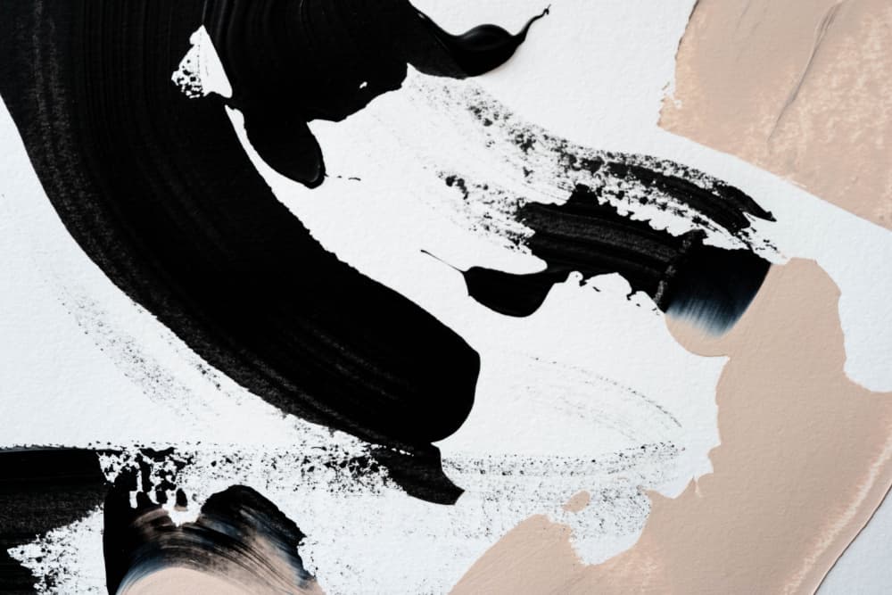 Black and Nude by uplusmestudio — canvas wall art