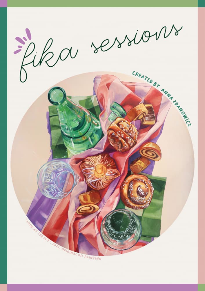Sweet Fika Sessions by Anna Zdanowicz — canvas wall art