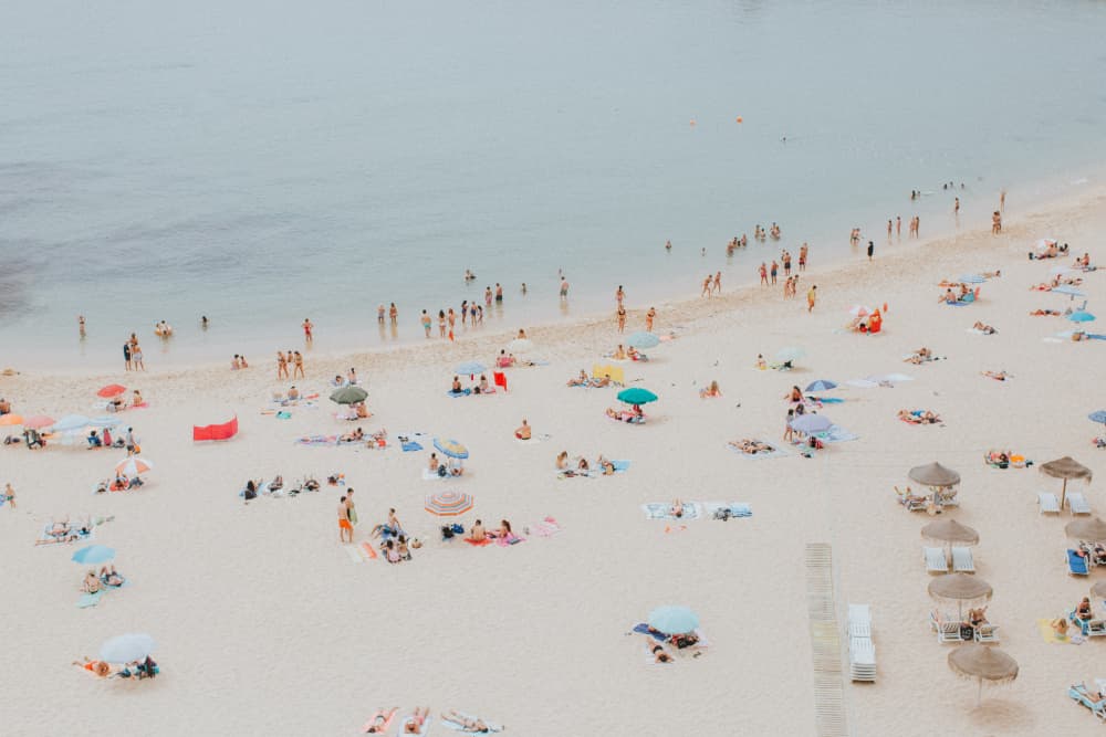 Serene Summer Beach by Claudia Casal — canvas wall art