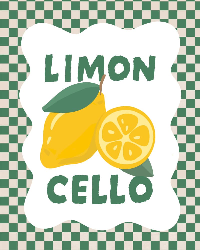Zesty Limoncello by Petra Lizde — canvas wall art
