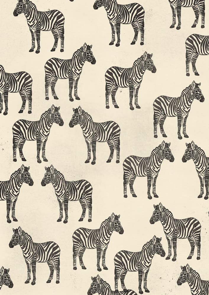 Zebra Pattern Herd by Nicholas — canvas wall art
