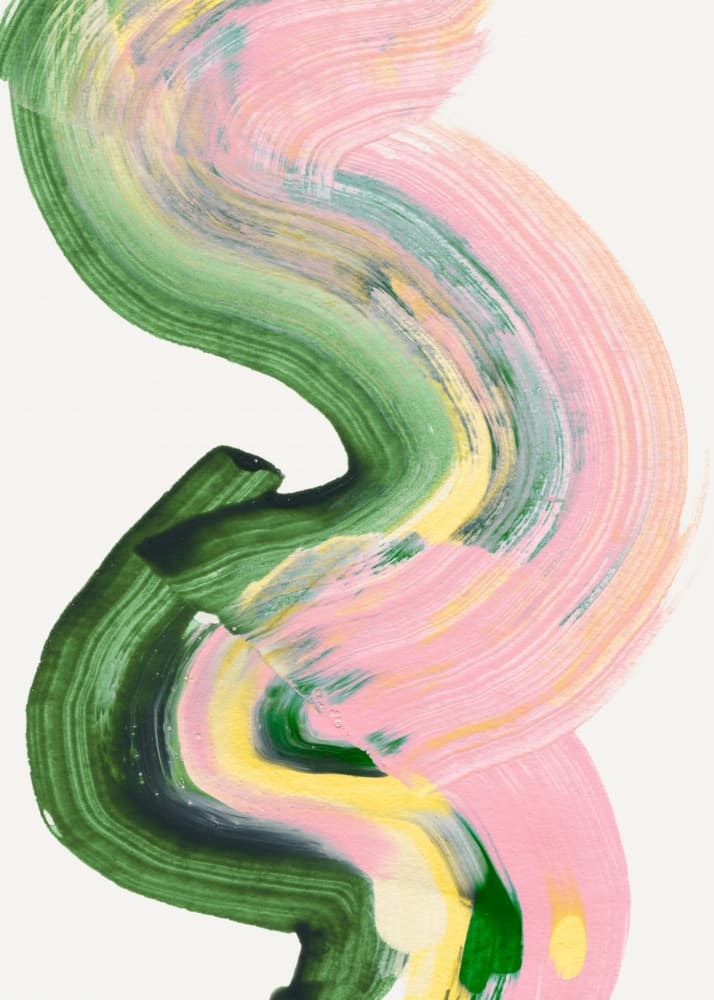 Swirling Pastel Strokes by RS LAB STUDIO — canvas wall art