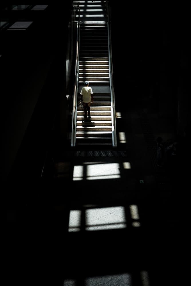 Ascending Steps of Light by Yohei Kawashima — canvas wall art
