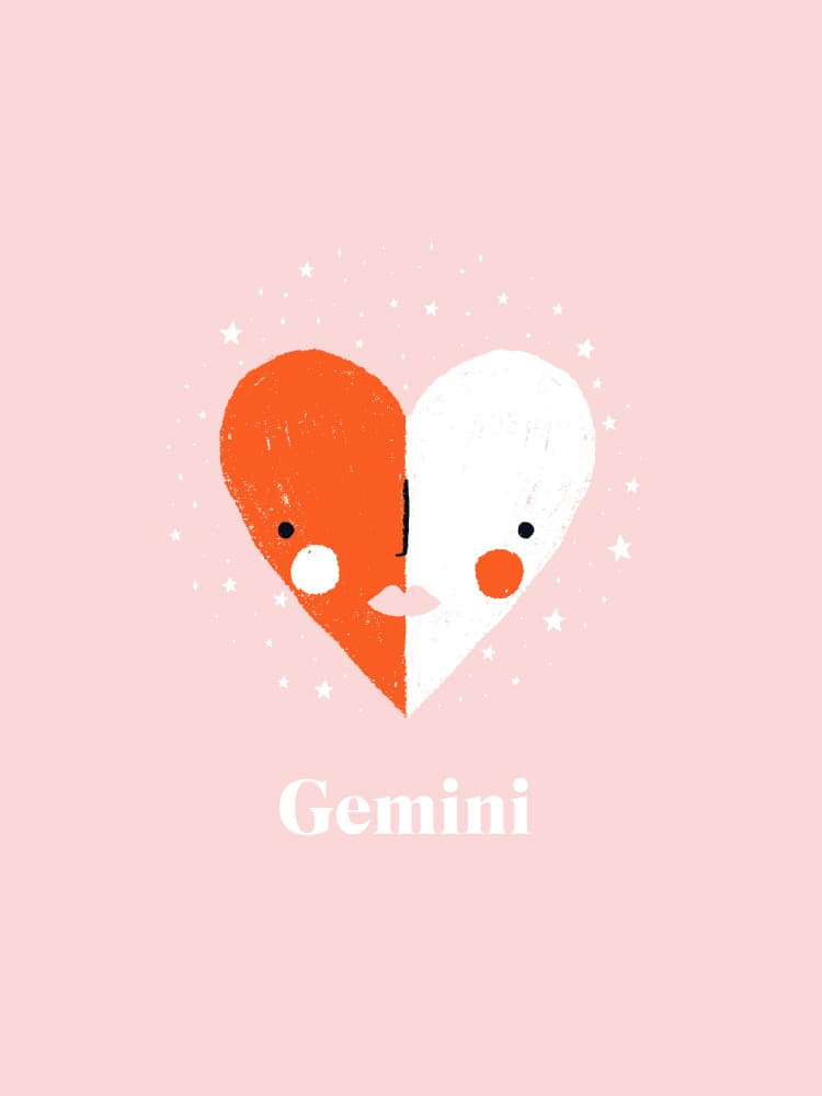 Gemini Sweethearts by Aislinn Simmonds — canvas wall art