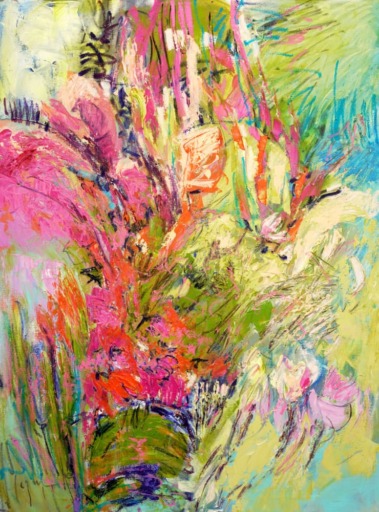 Expressionist Colorful Abstract by Dorothy Fagan — canvas wall art