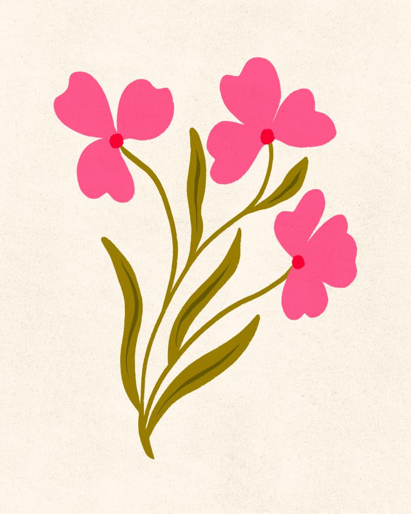 Sweet Pink Blooms by Angela Minca — canvas wall art