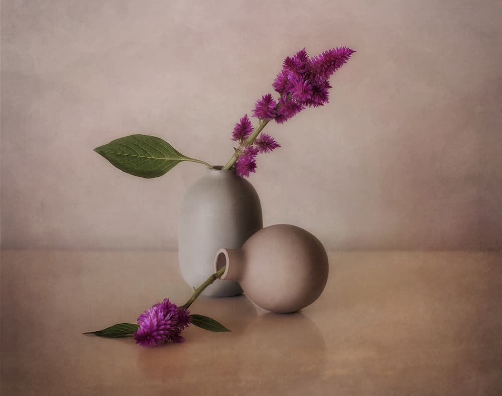 Serene Floral Vases by Elena Arjona — canvas wall art