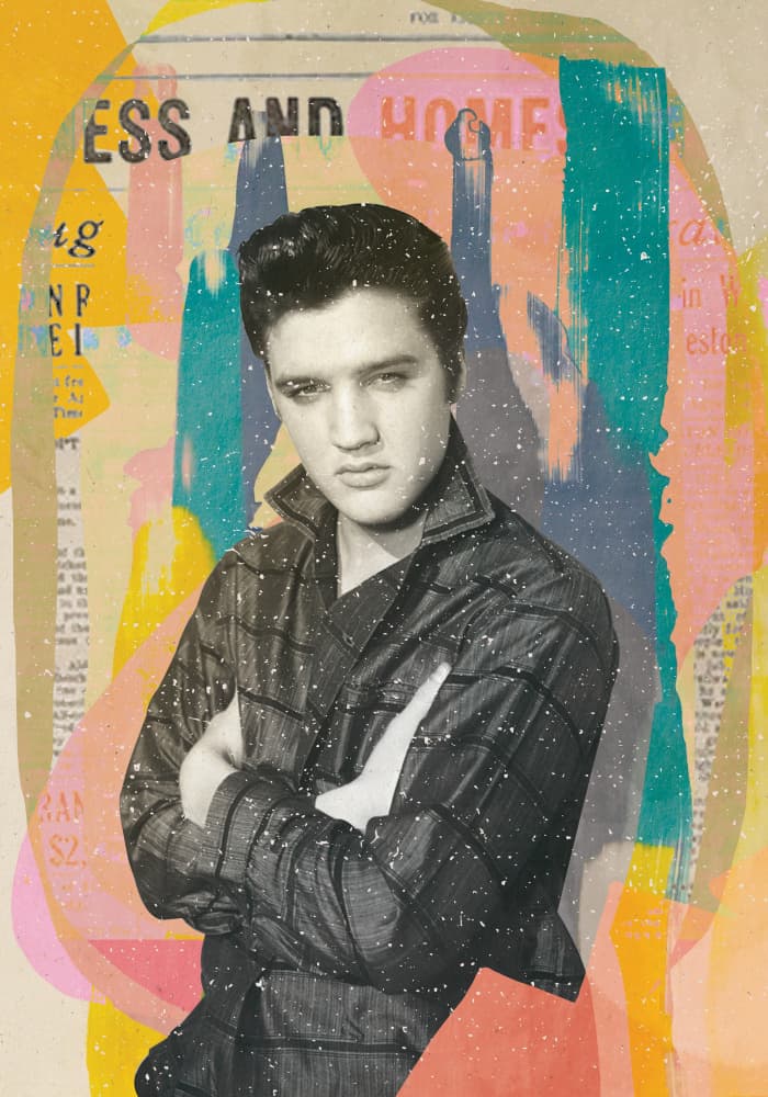 Vintage Pop Portrait by Aylin Demir — canvas wall art