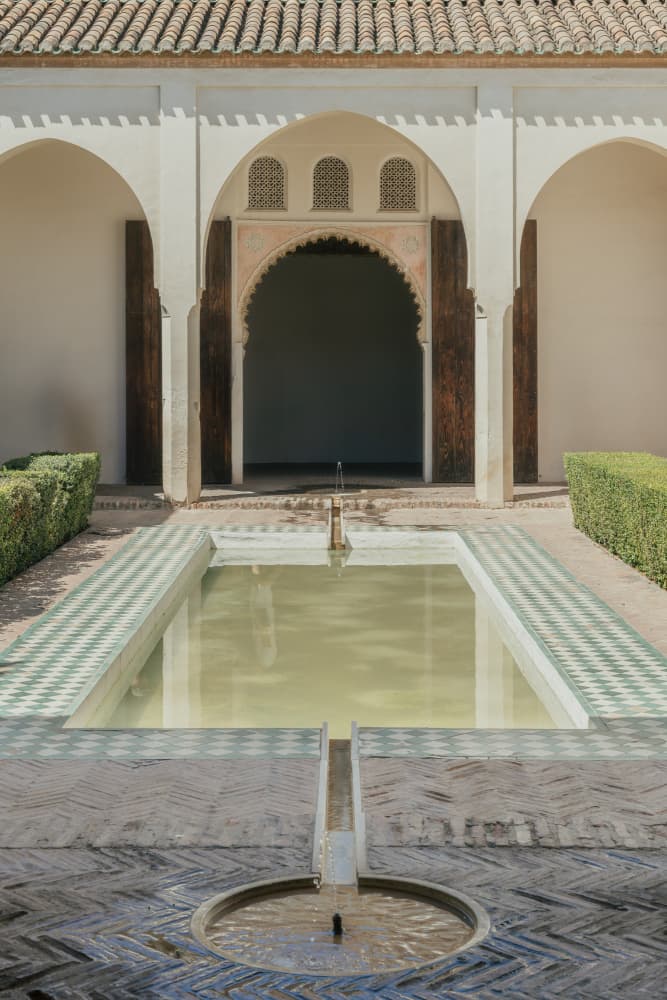 Moorish Courtyard Garden by Aimee Giles — canvas wall art