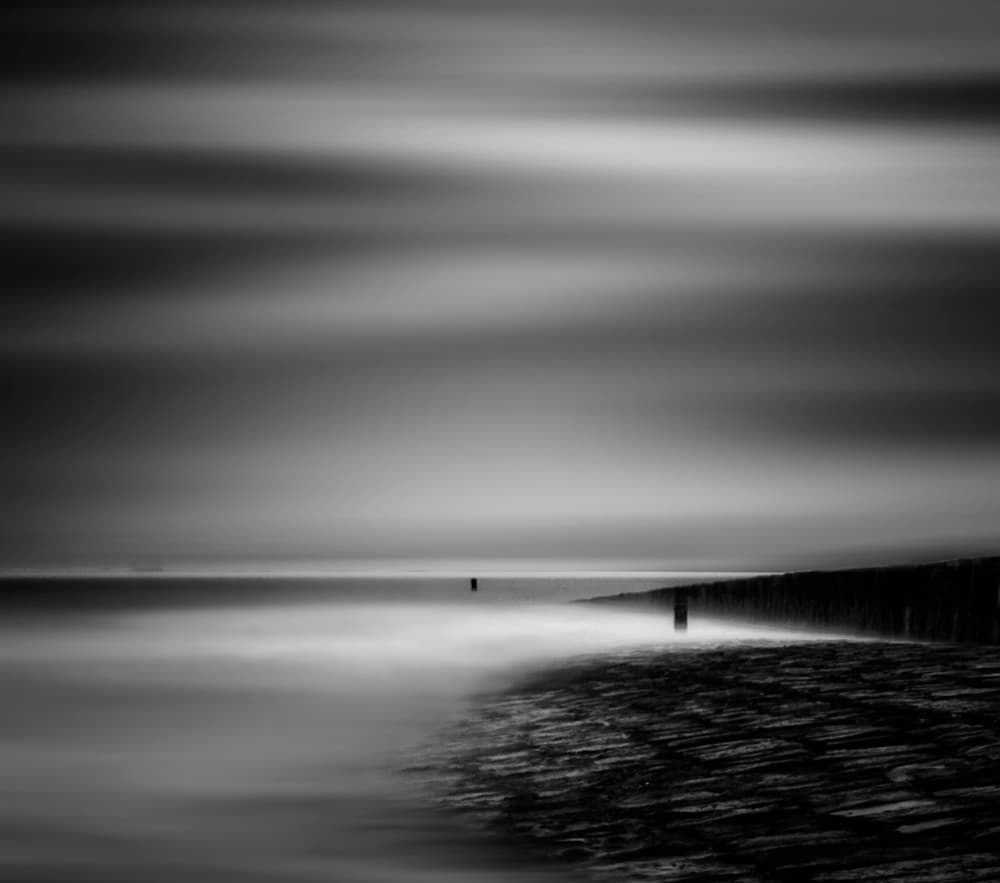 Misty Ocean Posts by Yvette Depaepe — canvas wall art