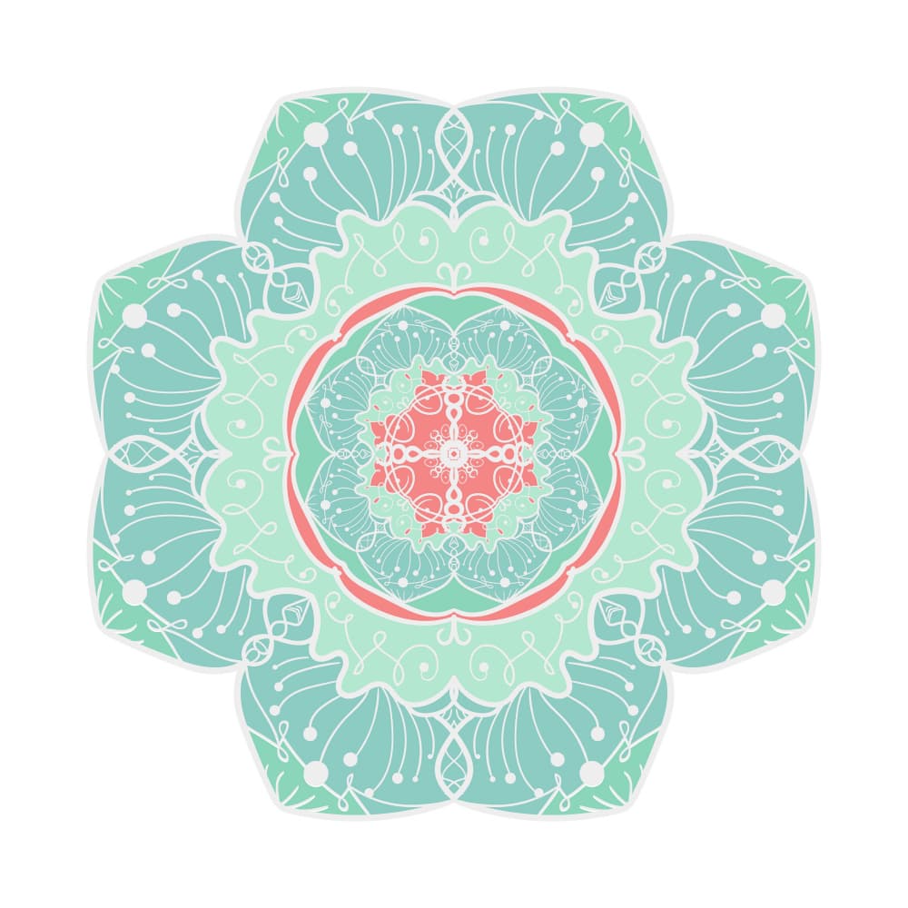 Serene Floral Mandala by Marika Barsrsind — canvas wall art