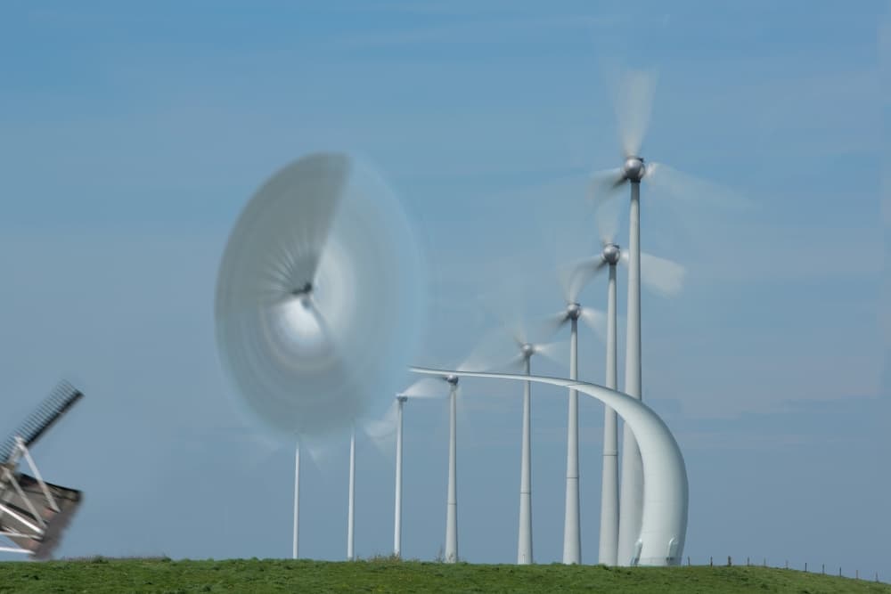 Dynamic Wind Turbines by Max Witjes — canvas wall art