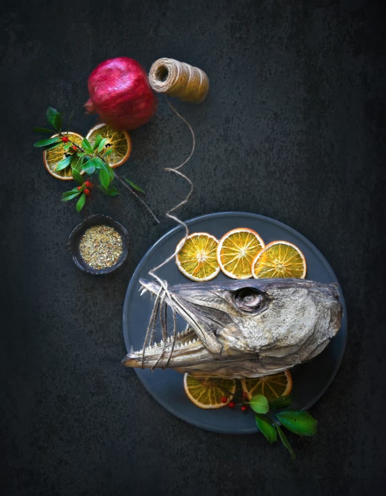 Rustic Dried Fish Still Life by Catherine Wang — canvas wall art