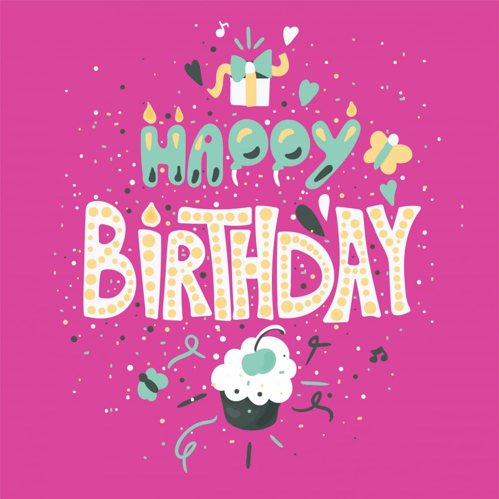Happy Birthday Celebration by Marika Barsrsind — canvas wall art
