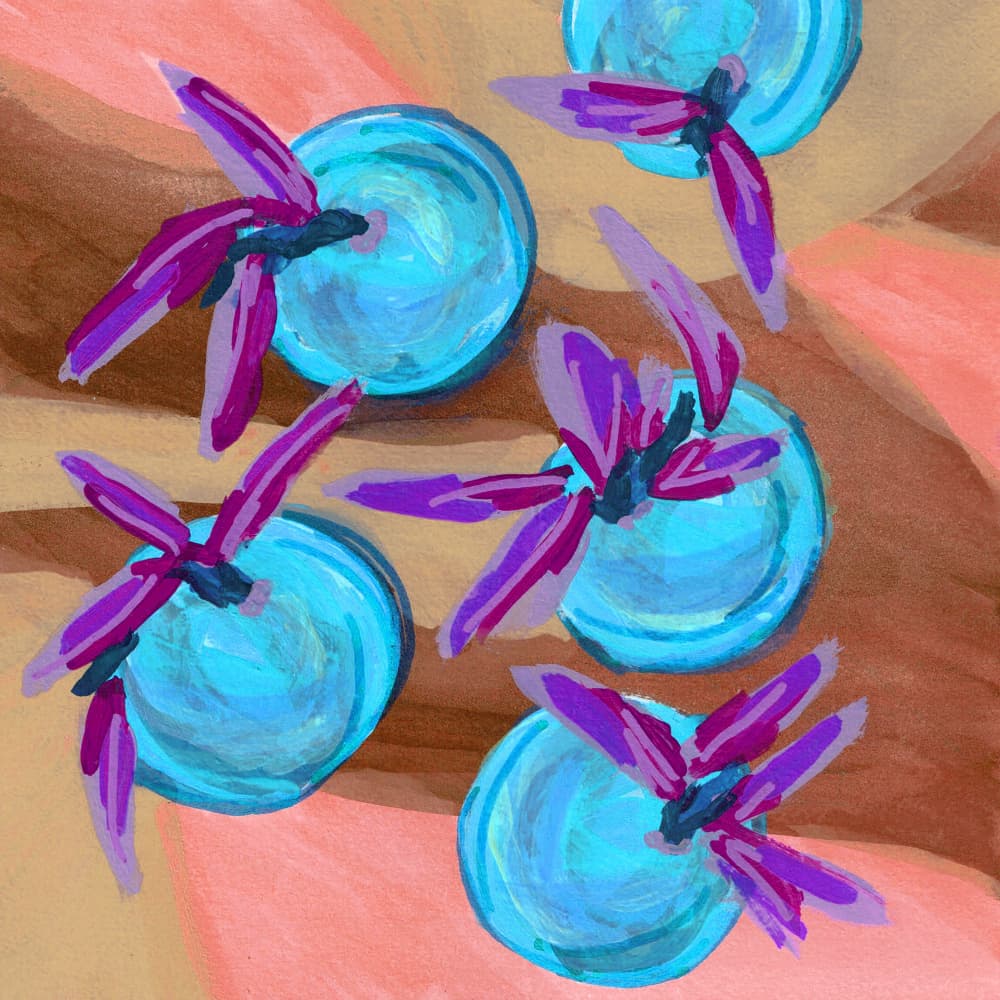 Vivid Floral Still Life by Lori Ann Folz — canvas wall art