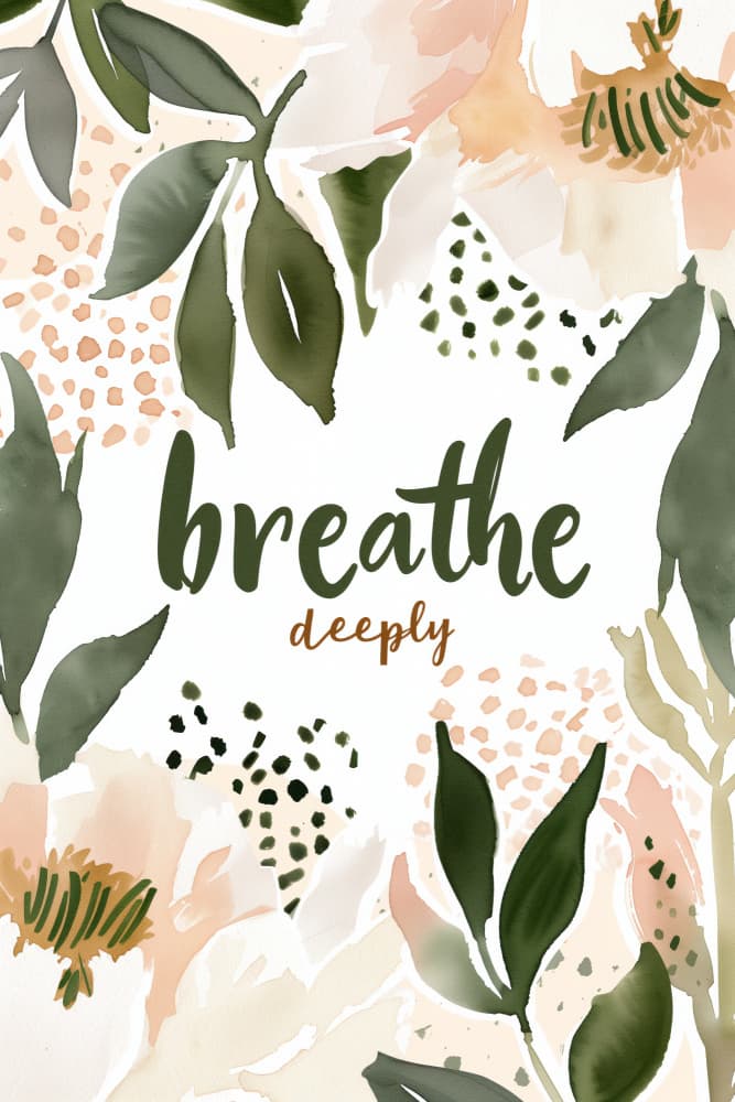Serene Foliage Bliss by Treechild — canvas wall art
