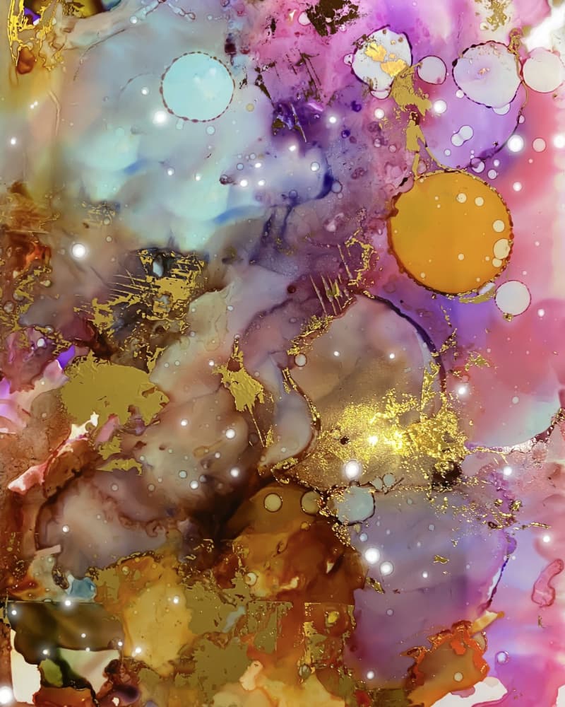 Cosmic Gold Dream by Ruth Day — canvas wall art
