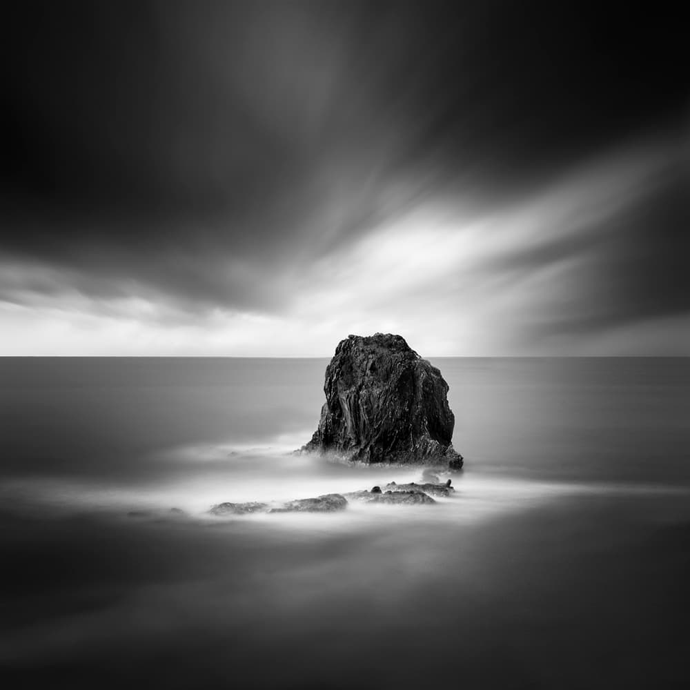 Solitary Ocean Rock by George Digalakis — canvas wall art