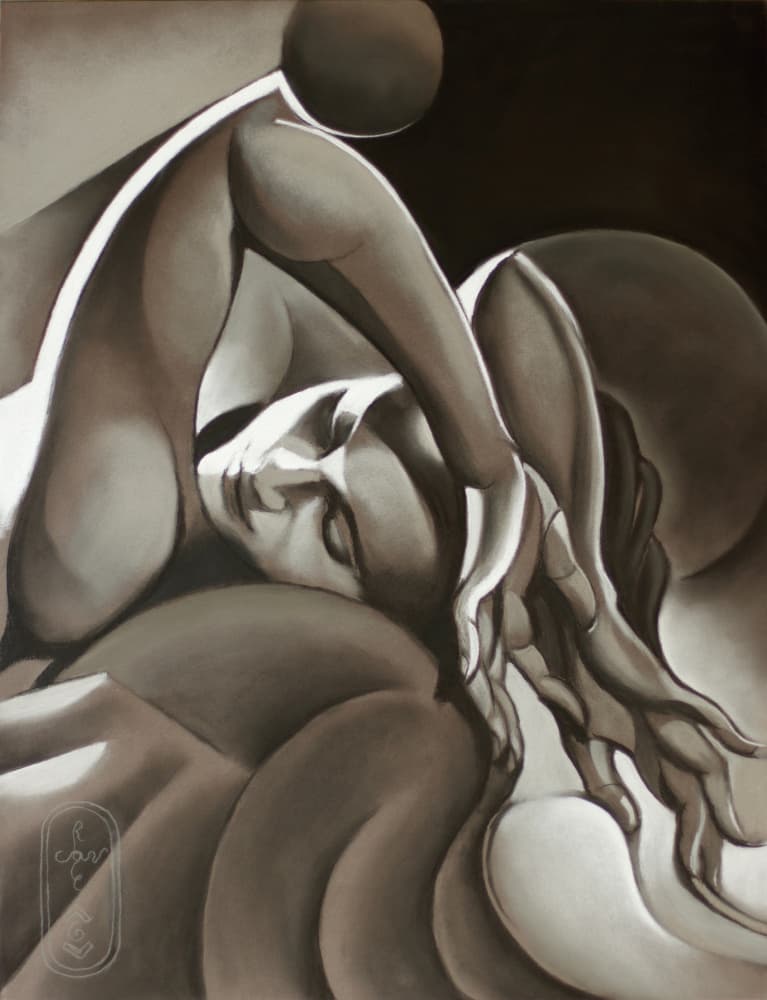Sensual Embrace by Corné Akkers — canvas wall art
