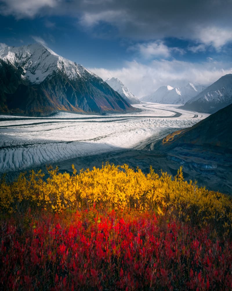 Autumn Glacier Valley by Siyu_Wei APA — canvas wall art