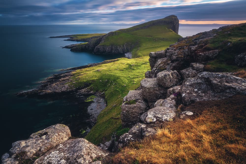 Dramatic Coastal Vista by Jean Claude Castor — canvas wall art