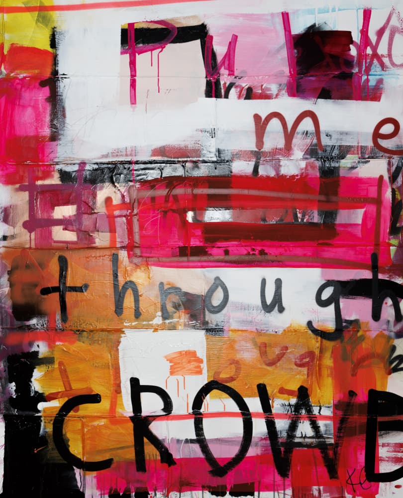 Push Me Through Crowd by kent youngstrom — canvas wall art