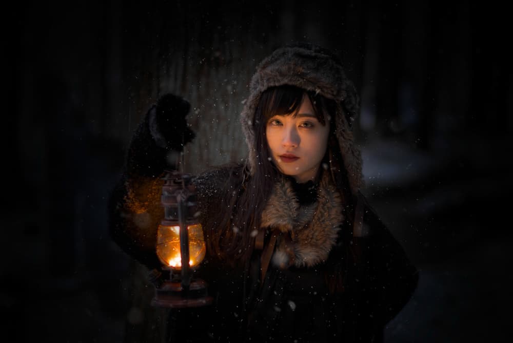 The Night is Dark by Yuki Yatsushima — canvas wall art