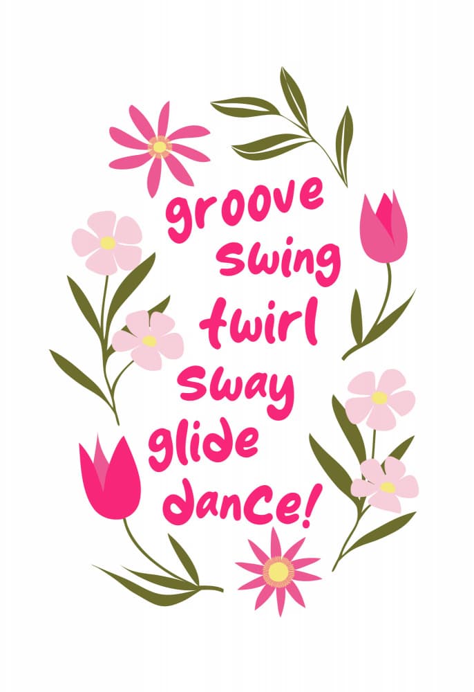 Happy Dance Flowers by Rosana Laiz Blursbyai — canvas wall art