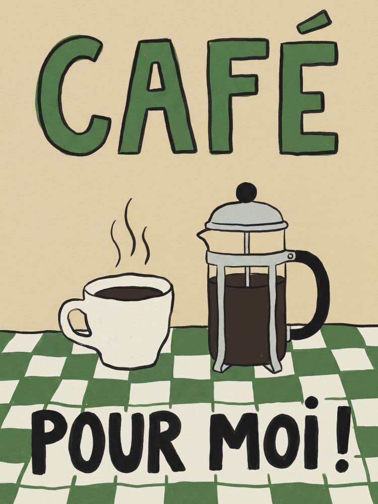 Cafe Pour Moi Coffee by Andreas Magnusson — canvas wall art