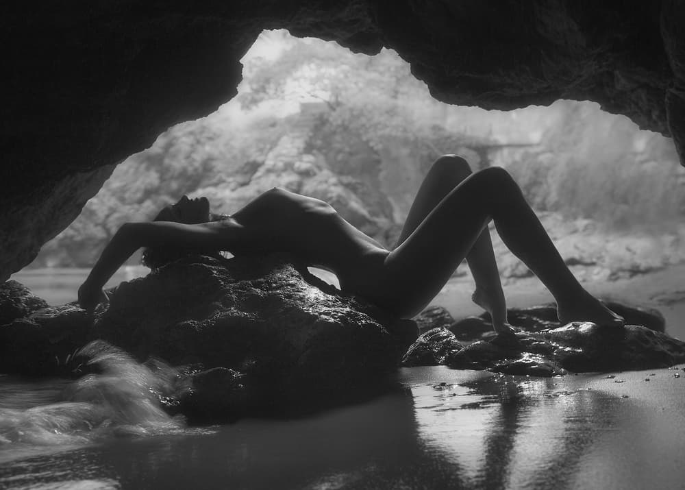 Sensual Cave Nude by Paolo Lazzarotti — canvas wall art