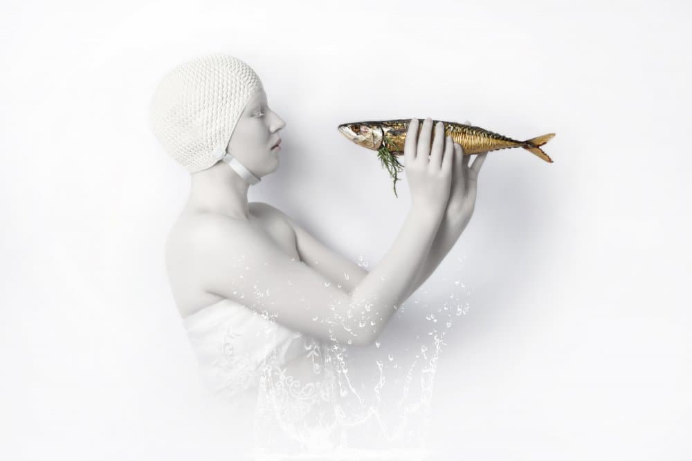 Ethereal Fish Moment by Carola Kayen-Mouthaan — canvas wall art