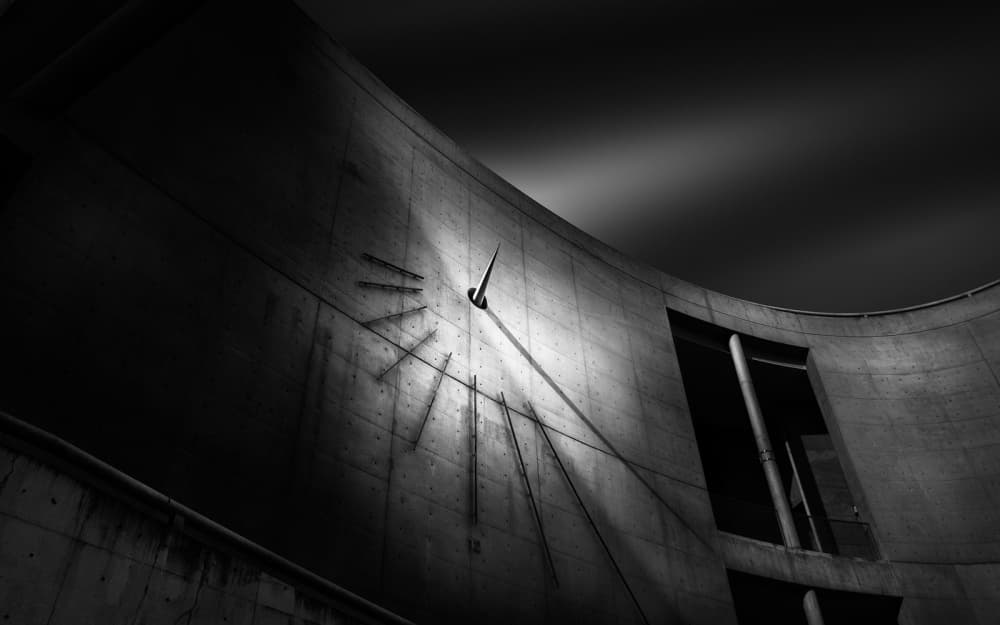 Brutalist Sundial Shadows by Yoshihiko Wada — canvas wall art