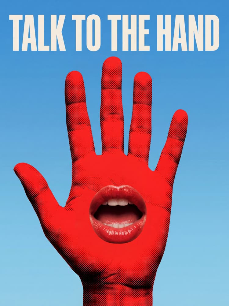 Talk To The Hand by Andreas Magnusson — canvas wall art
