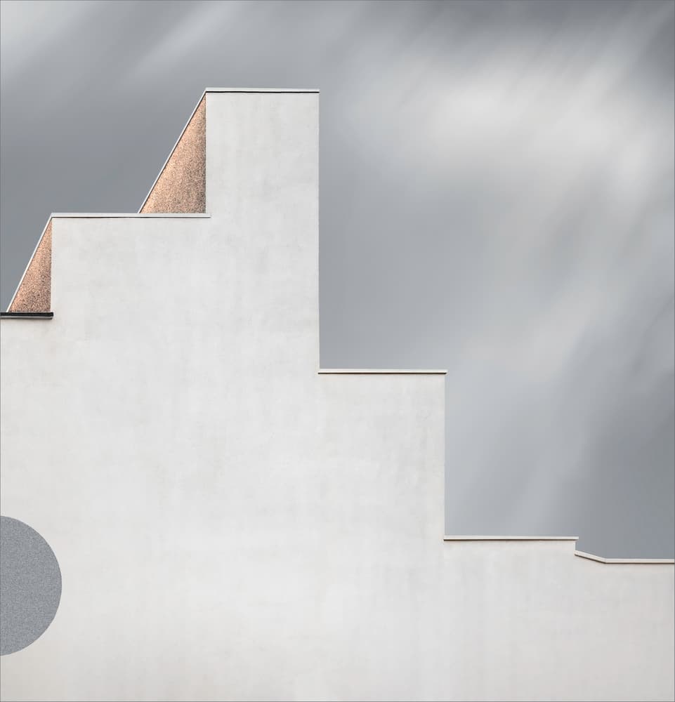 Modern Architectural Steps by Gilbert Claes — canvas wall art