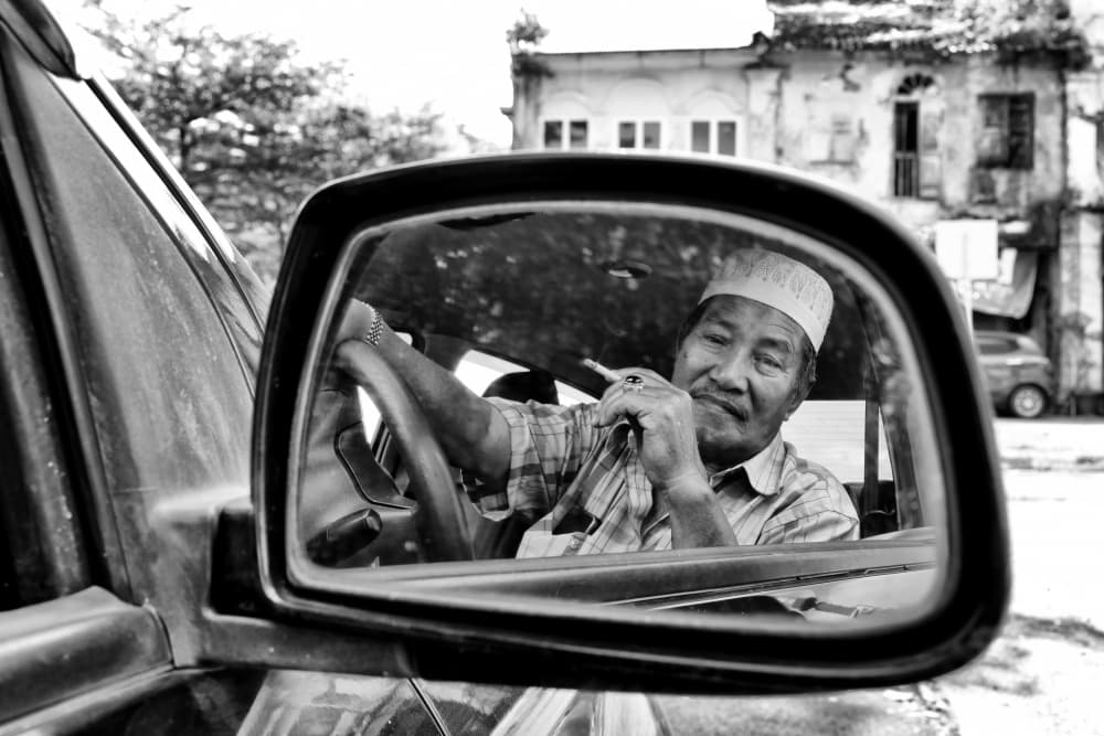 Driver's Mirror Smile by Kieron Long — canvas wall art