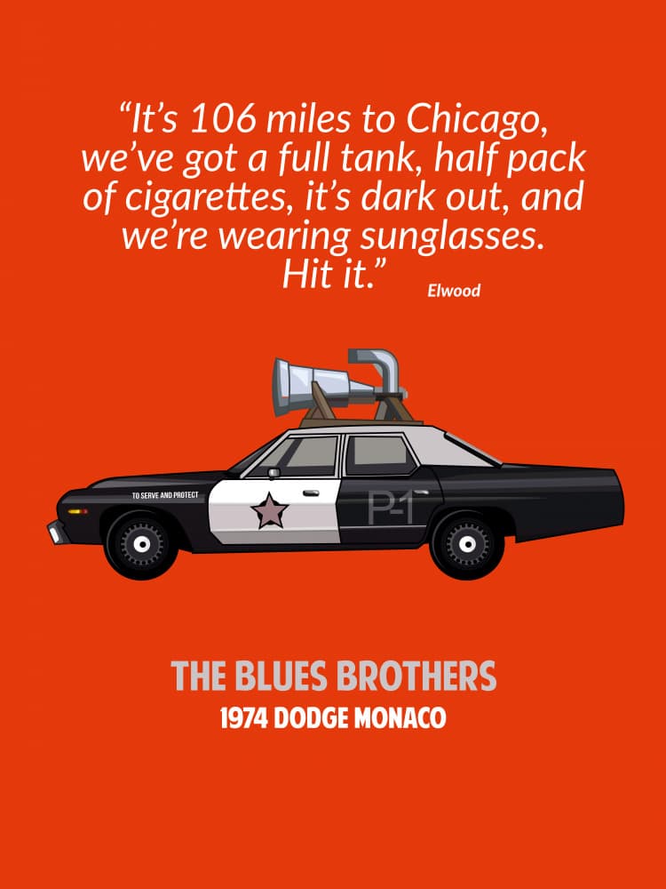 Classic Police Car Adventure by WallChart Art Studio — canvas wall art