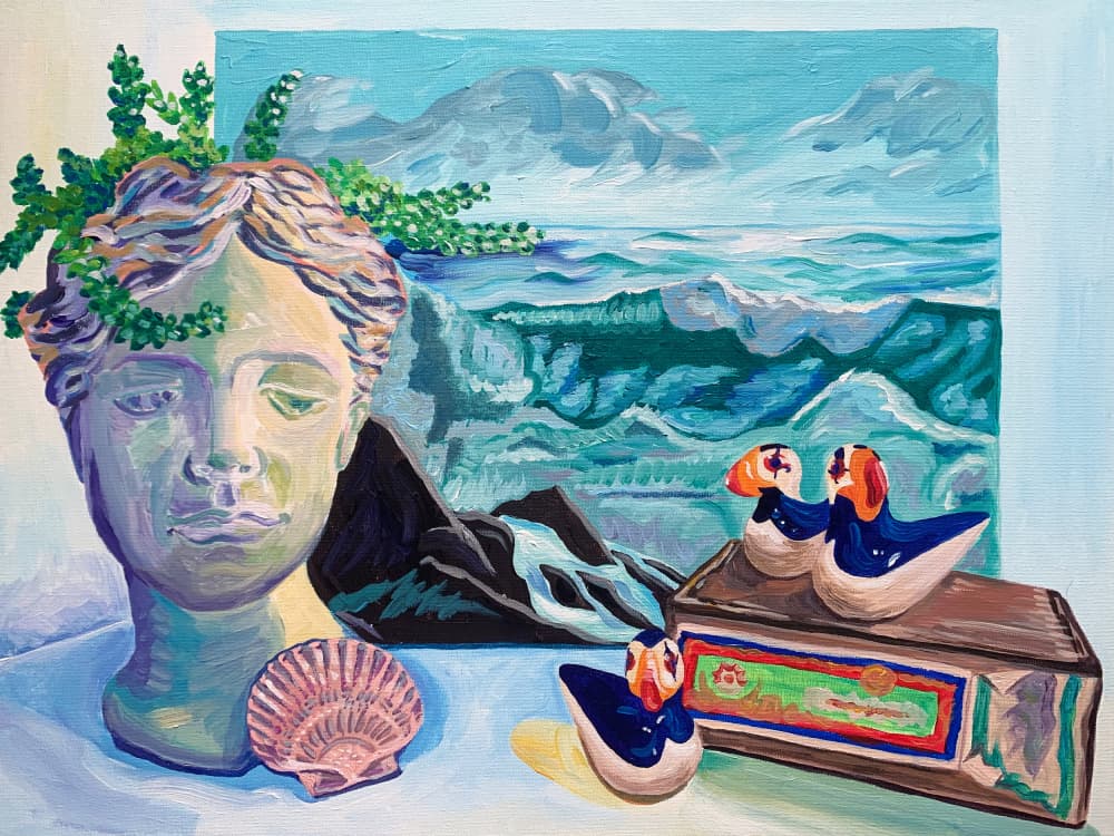 Eclectic Ocean Still Life by Pauline Wegman | Key and Sea Creative — canvas wall art
