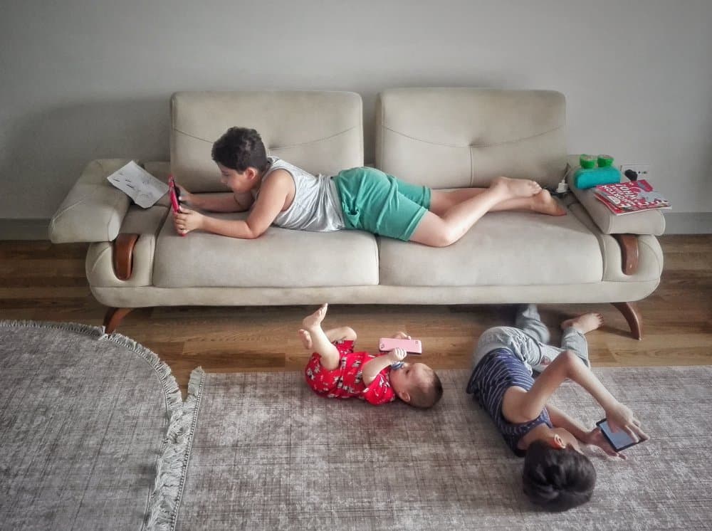 Three Boys Relaxing by pphgallery — canvas wall art