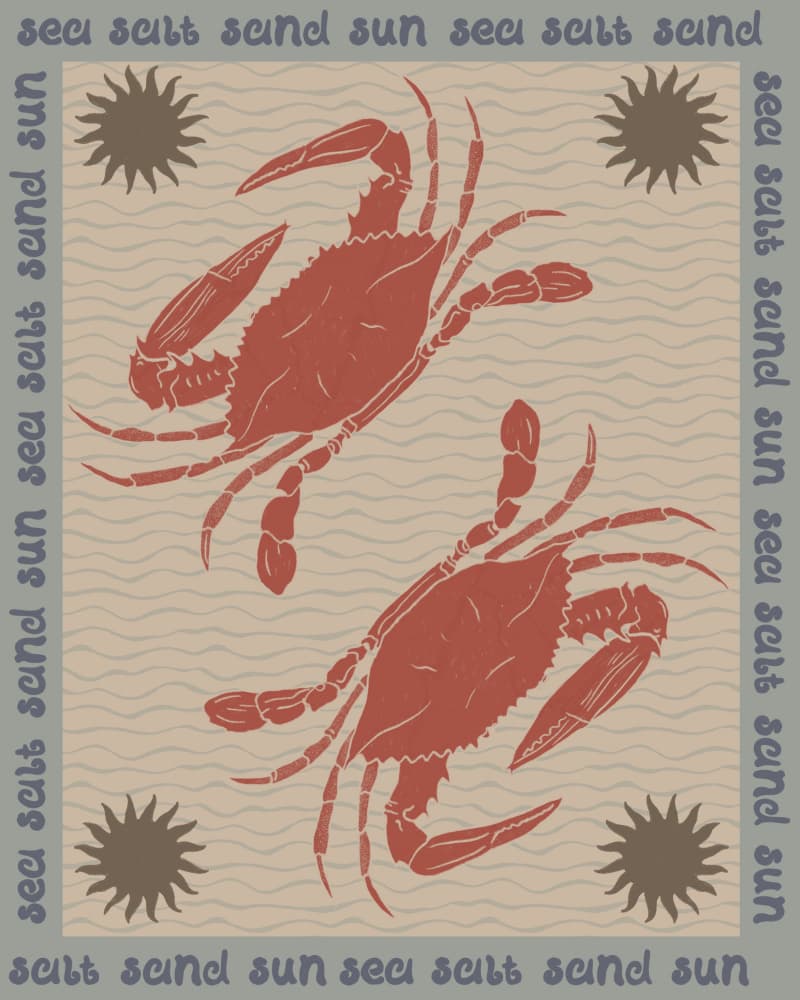 Coastal Crabs and Sun