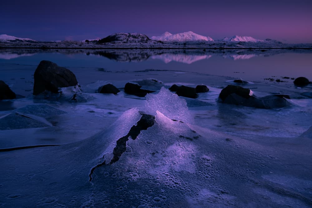 Frozen Mountain Reflection by Chao Feng 天馬 — canvas wall art