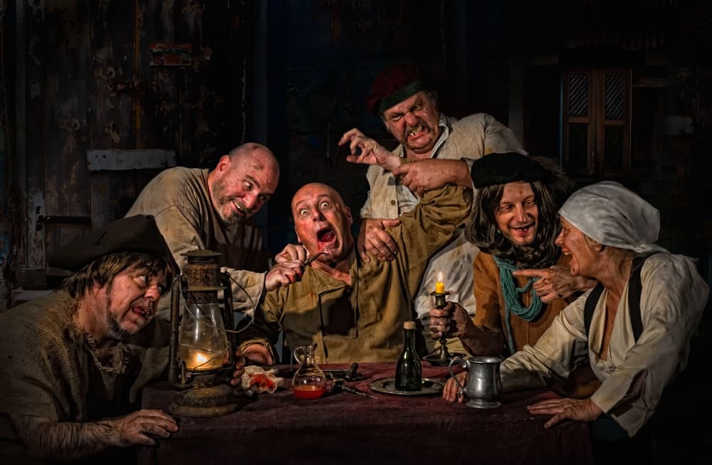 Tavern Toothache Drama by Derek Galon MA FRPS FOPS — canvas wall art