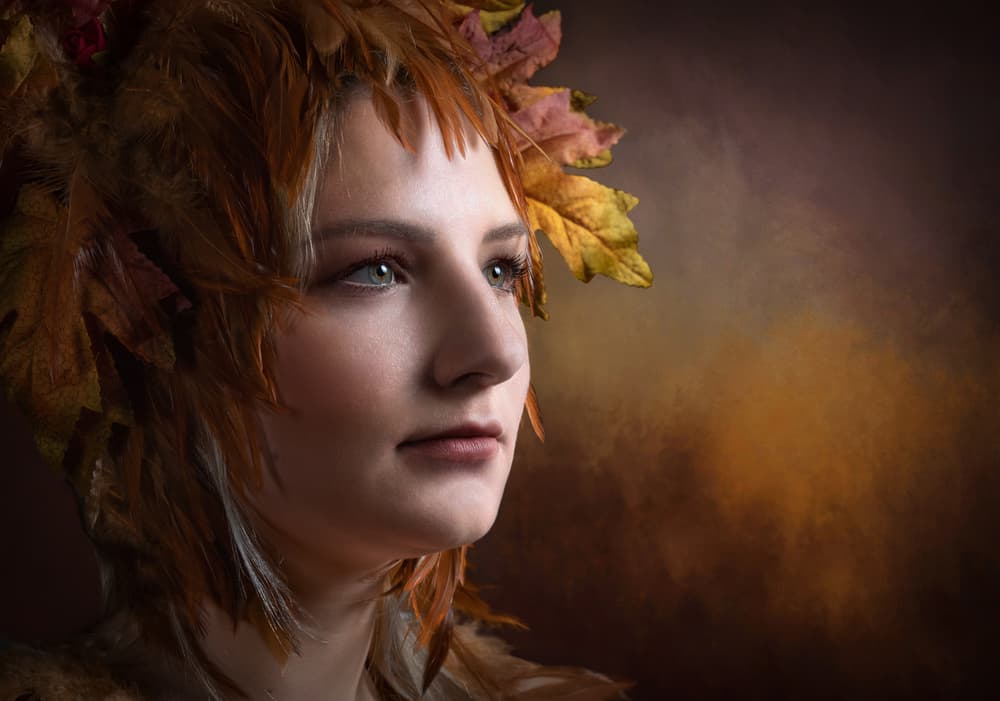 Ethereal Autumn Portrait by Luc Stalmans — canvas wall art