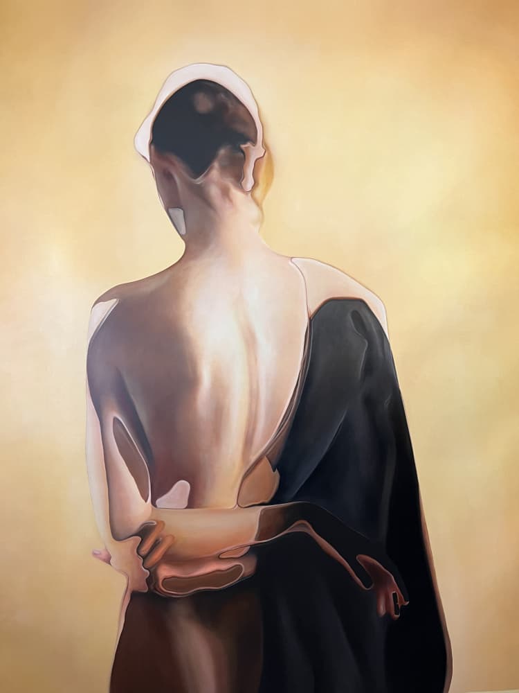 Bare Back Contemplation by Stefano Mazzolini — canvas wall art