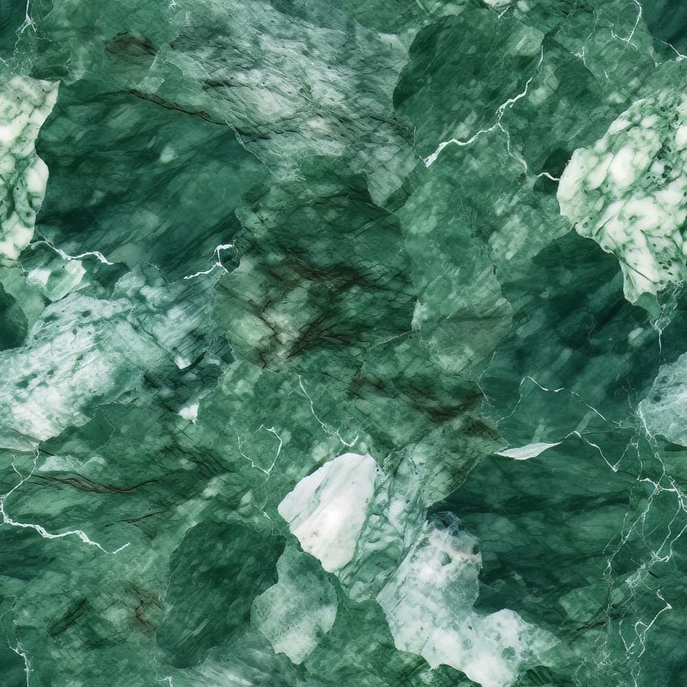 Abstract Green Marble by Bilge Paksoylu — canvas wall art